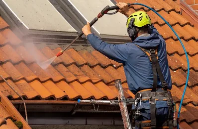 Démoussage et hydrofuge de toiture à Carcans